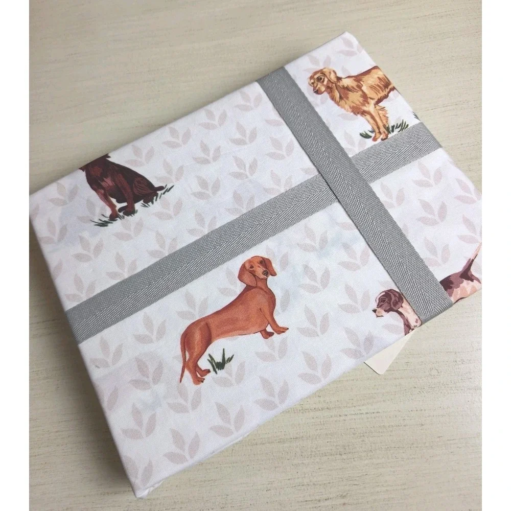 Anthropologie Dog Icon King Pillowcases Set Of 2 Organic Cotton Percale